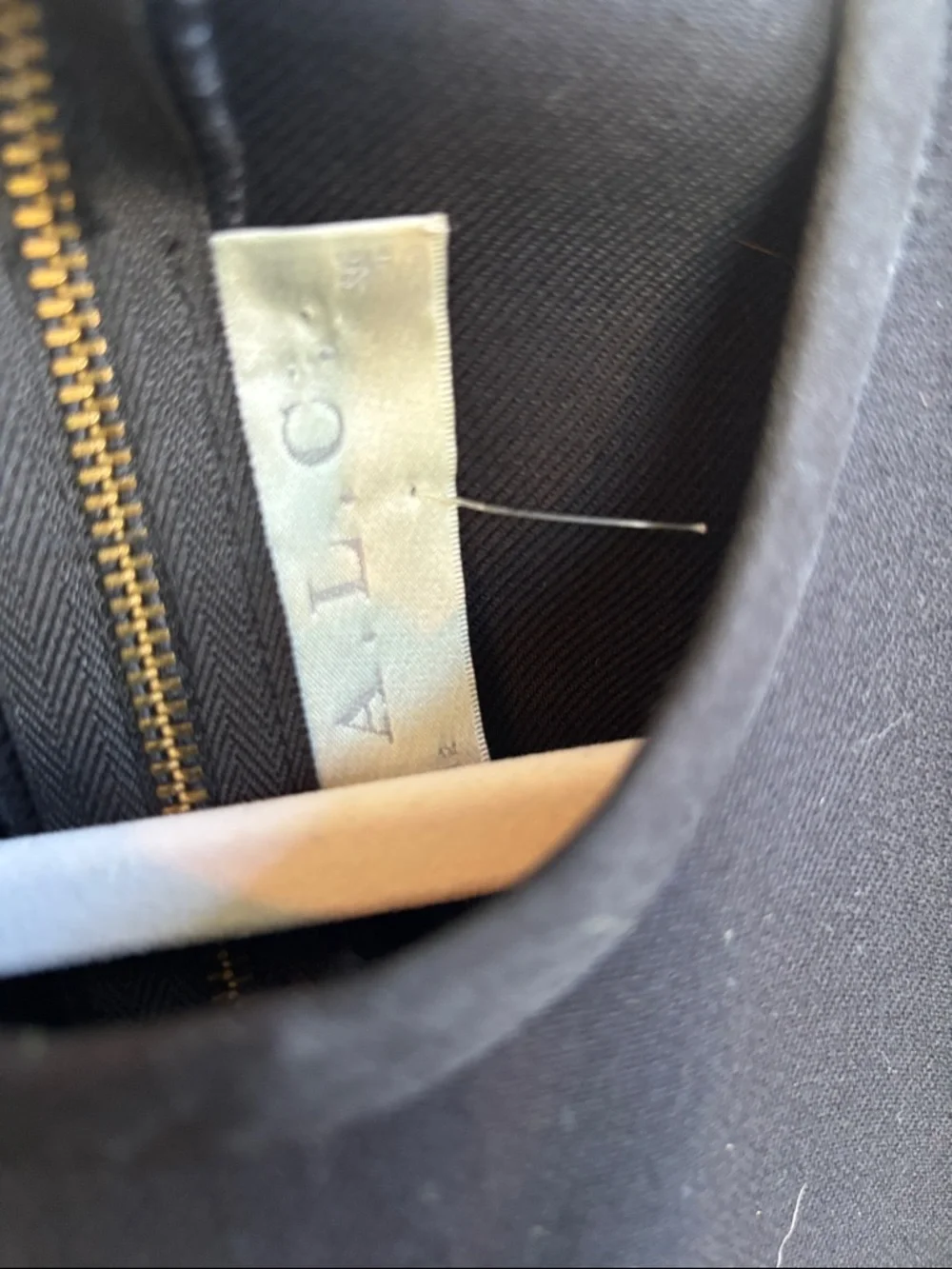 A.L.C. Crew Neck Silk Navy Black Sleeveless Pleated Mini Dress sz 2 - Picture 5 of 8